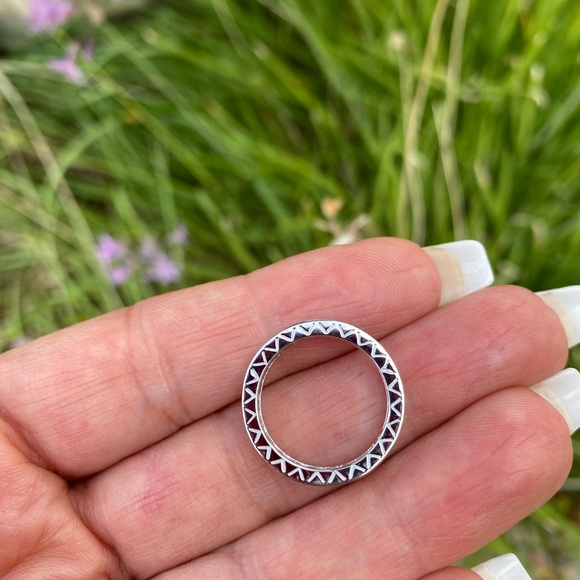 14k Solid White Gold 3.5mm ETERNITY Wedding Band - Picture 16 of 16